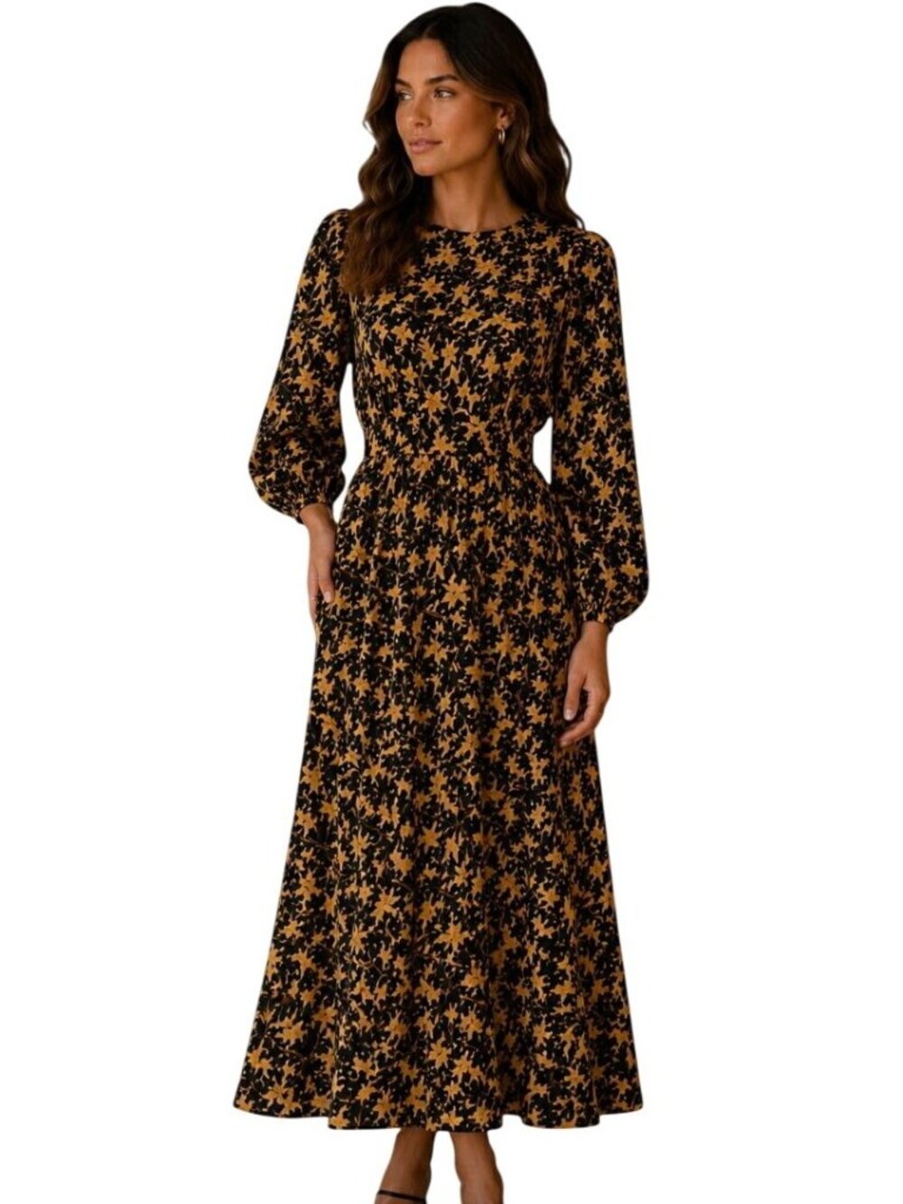 DÔEN Adara Dress in Winter Lilium - Size M